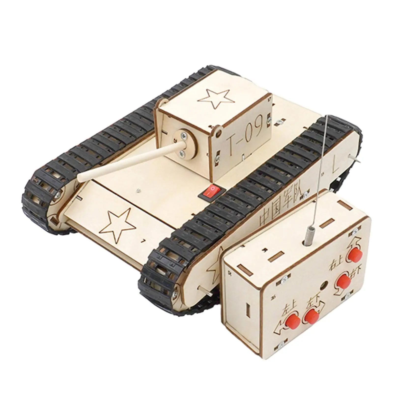 DIY Wooden Science Experiment Kits Handicrafts Remote Control Tracked Tank Model Assembly 3D Puzzles for Boy Girls Kids Children
DIY Wooden Science Experiment Kits Handicrafts Remote Control Tracked Tank Model Assembly 3D Puzzles for Boy Girls Kids Children