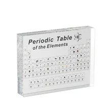 Acrylic Periodic Table of Elements With Real Samples Chemical Physical Elements Table Educational Gifts Home Decorations Crafts