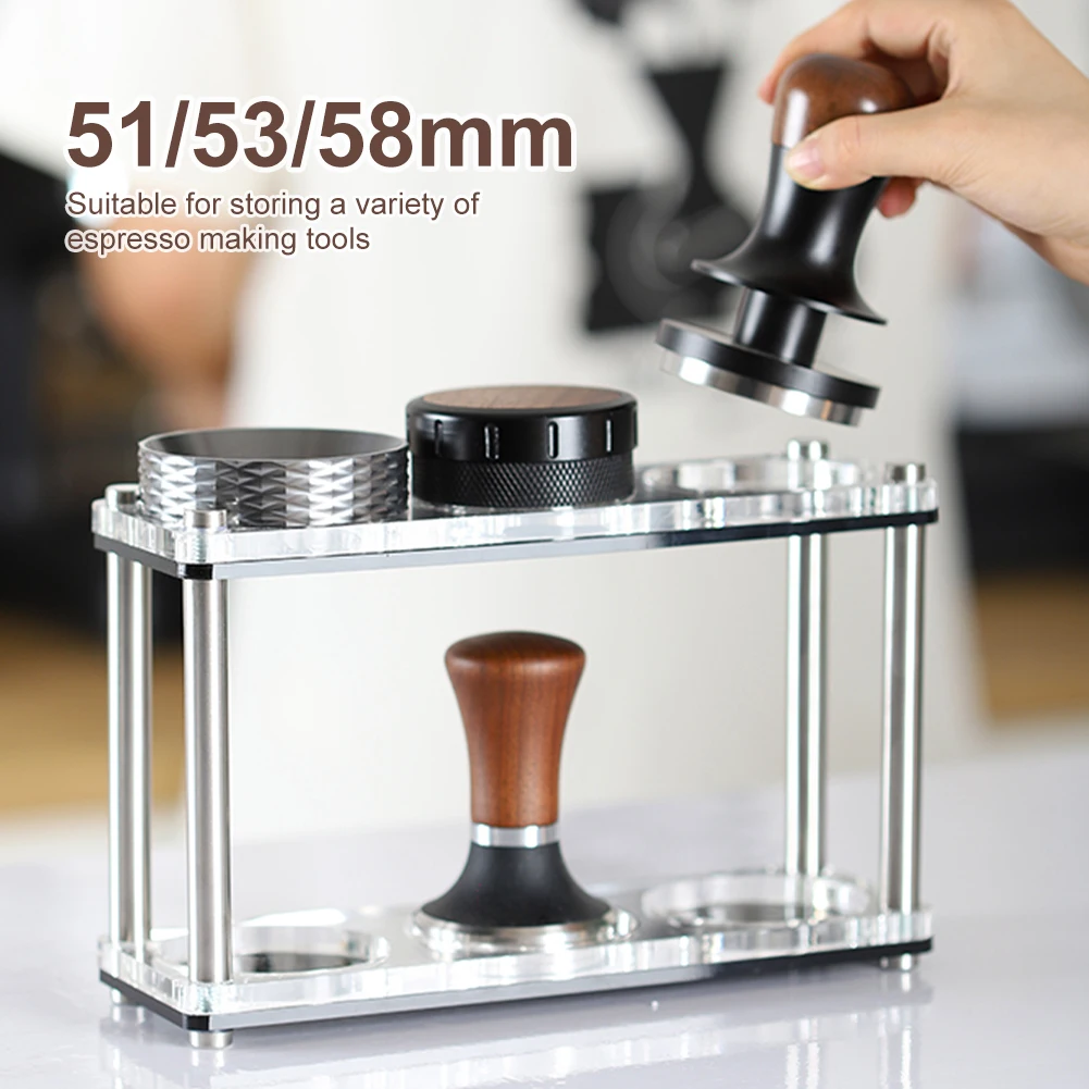 Suitable For Daily Life Espresso Coffee Organizer 2-Tier Acrylic Shelf Stainless Steel For 51/53/58mm Distributors Multi-purpose
Suitable For Daily Life Espresso Coffee Organizer 2-Tier Acrylic Shelf Stainless Steel For 51/53/58mm Distributors Multi-purpose