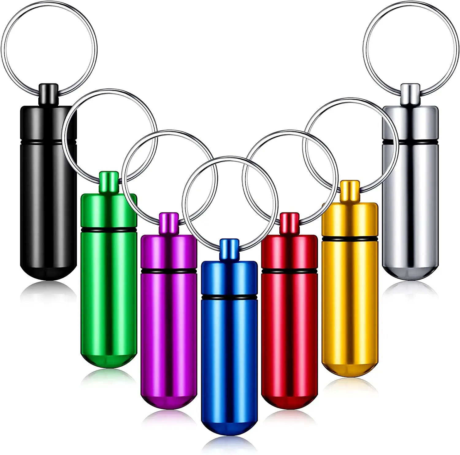 12 Pieces Portable Pill Case Mini Pill Container Waterproof Aluminum Keychain Pill Case For Medications, Vitamins and Sup
12 Pieces Portable Pill Case Mini Pill Container Waterproof Aluminum Keychain Pill Case For Medications, Vitamins and Sup