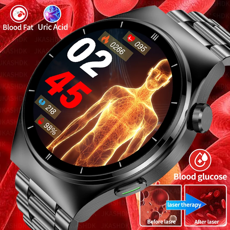 2023 Blood Fat Uric Acid Smart Watch Laser Treatment Three High ECG+PPG Health Blood Sugar Blood Pressure Sport Men Smartwatch
2023 Blood Fat Uric Acid Smart Watch Laser Treatment Three High ECG+PPG Health Blood Sugar Blood Pressure Sport Men Smartwatch
