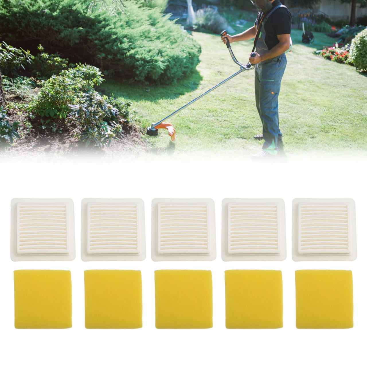 A226002030/40 Air Filter 5 Pack Accesory Blowers Hand Held Cropper Edger Lawn Mower Power Pruner Telescoping Shaft
A226002030/40 Air Filter 5 Pack Accesory Blowers Hand Held Cropper Edger Lawn Mower Power Pruner Telescoping Shaft
