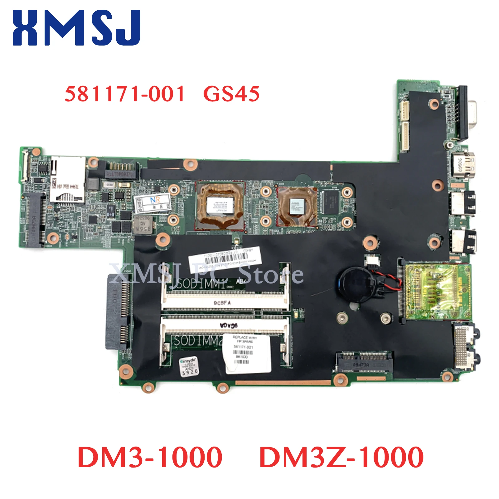 XMSJ For HP Pavilion DM3-1000 DM3Z-1000 Series GS45 581171-001 Laptop Notebook Motherboard Full Test Main Board
XMSJ For HP Pavilion DM3-1000 DM3Z-1000 Series GS45 581171-001 Laptop Notebook Motherboard Full Test Main Board