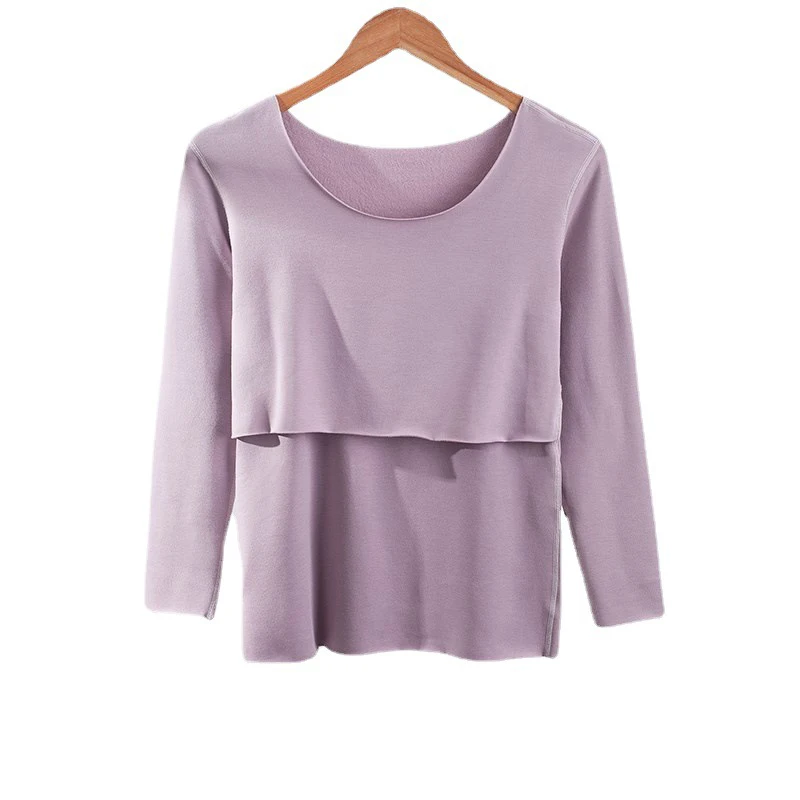 Breastfeeding Top Maternity Clothes Casual Pregnant Women T Shirt Pregnancy Womens Clothing Plus Fleece Winter Thermal Underwear
Breastfeeding Top Maternity Clothes Casual Pregnant Women T Shirt Pregnancy Womens Clothing Plus Fleece Winter Thermal Underwear