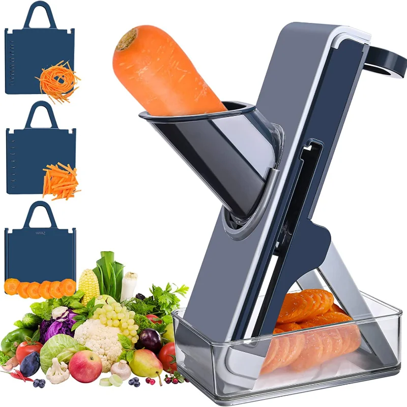 Multi-functional Vegetable Cutter, Meat, Potato Slicer, Shredding Carrot Grater Kitchen Accessories, Steel Blade Kitchen Tools
Multi-functional Vegetable Cutter, Meat, Potato Slicer, Shredding Carrot Grater Kitchen Accessories, Steel Blade Kitchen Tools
