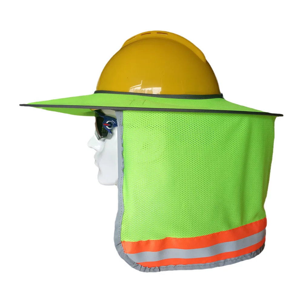 Generic Safety Hard Hat Sun Shade Neck Protection High Visibility