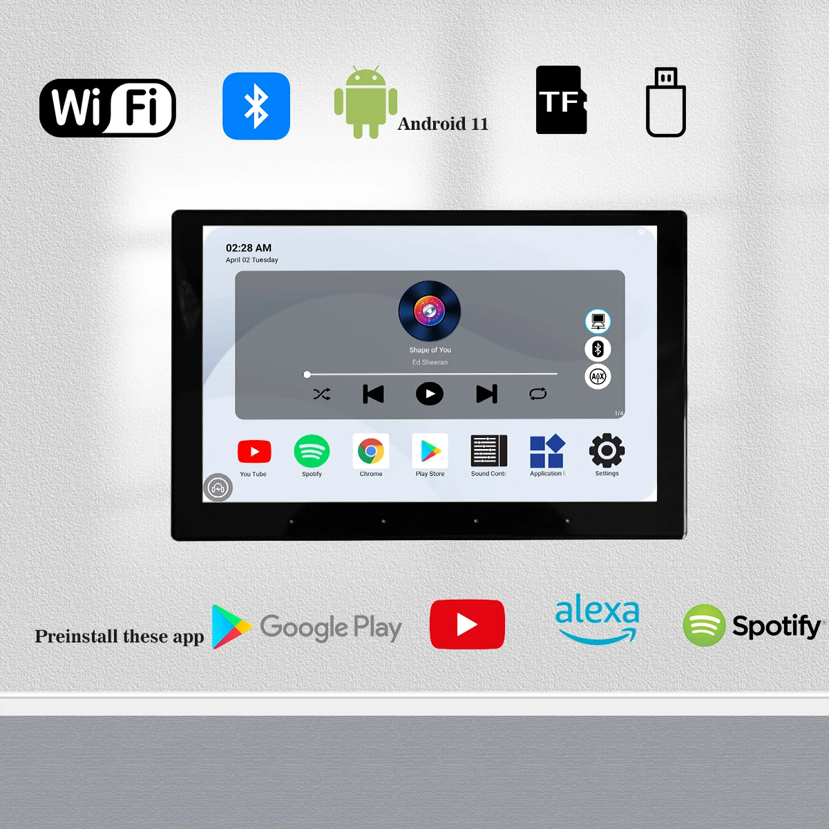 8-дюймовый android 11 wifi 4 зоны 8 динамиков выходы bluetooth аудио музыкальная система Беспроводная настенная стандартная
8-дюймовый android 11 wifi 4 зоны 8 динамиков выходы bluetooth аудио музыкальная система Беспроводная настенная стандартная