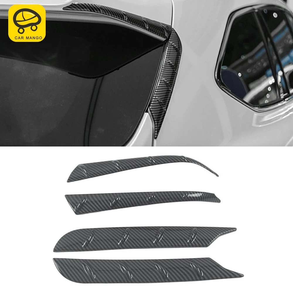 

CarMango for Toyota Highlander XU70 2020-2023 Car Accessories Rear Spoiler Tail Wing Trunk Door Trim Diffuser Sticker Decoration