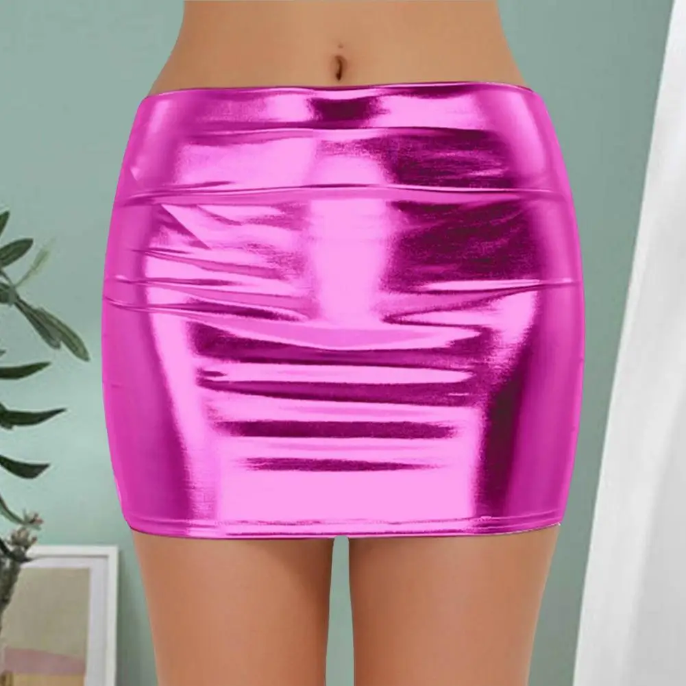 Club Show Sheath Skirt Glossy Smooth Solid Color Mid Waist Clubwear Faux Leather Stage Performance Nightclub Mini Skirt Women
Club Show Sheath Skirt Glossy Smooth Solid Color Mid Waist Clubwear Faux Leather Stage Performance Nightclub Mini Skirt Women
