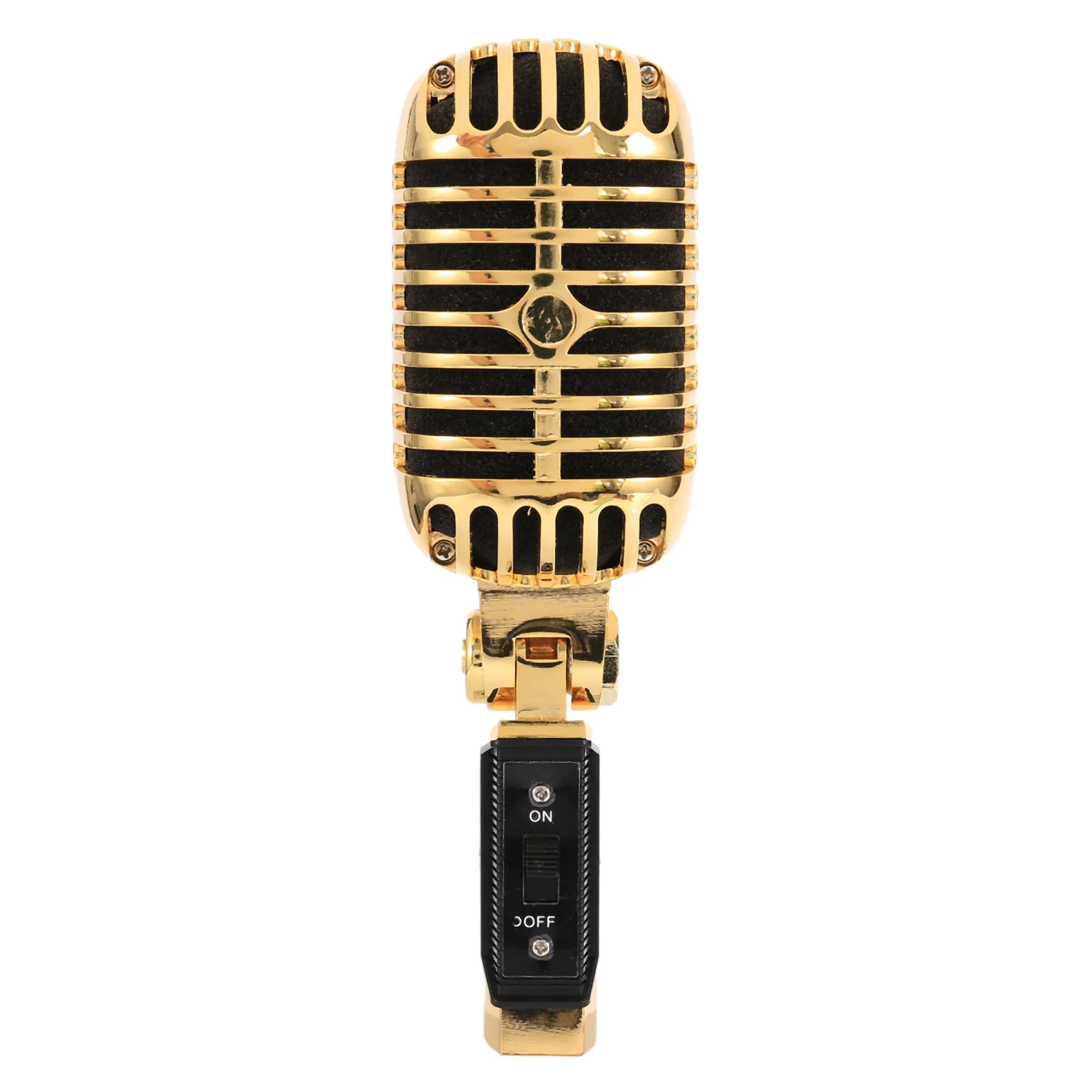 Professional Wired Vintage Classic Microphone Dynamic Vocal Mic Microphone for Live Performance Karaoke(Gold)
Professional Wired Vintage Classic Microphone Dynamic Vocal Mic Microphone for Live Performance Karaoke(Gold)