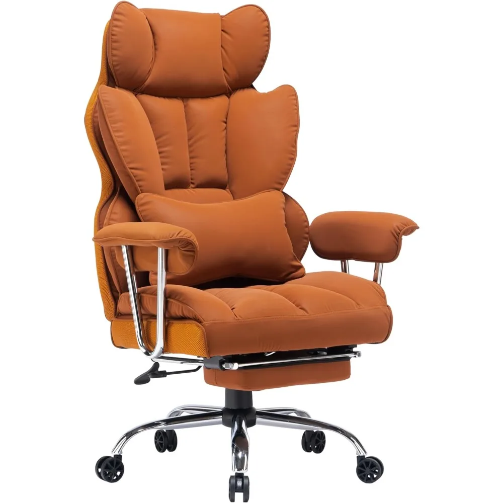 Efomao Desk Office Chair 400LBS, Big and Tall Office Chair, PU Leather Computer Chair, Executive Office Chair with Leg Rest
Efomao Desk Office Chair 400LBS, Big and Tall Office Chair, PU Leather Computer Chair, Executive Office Chair with Leg Rest