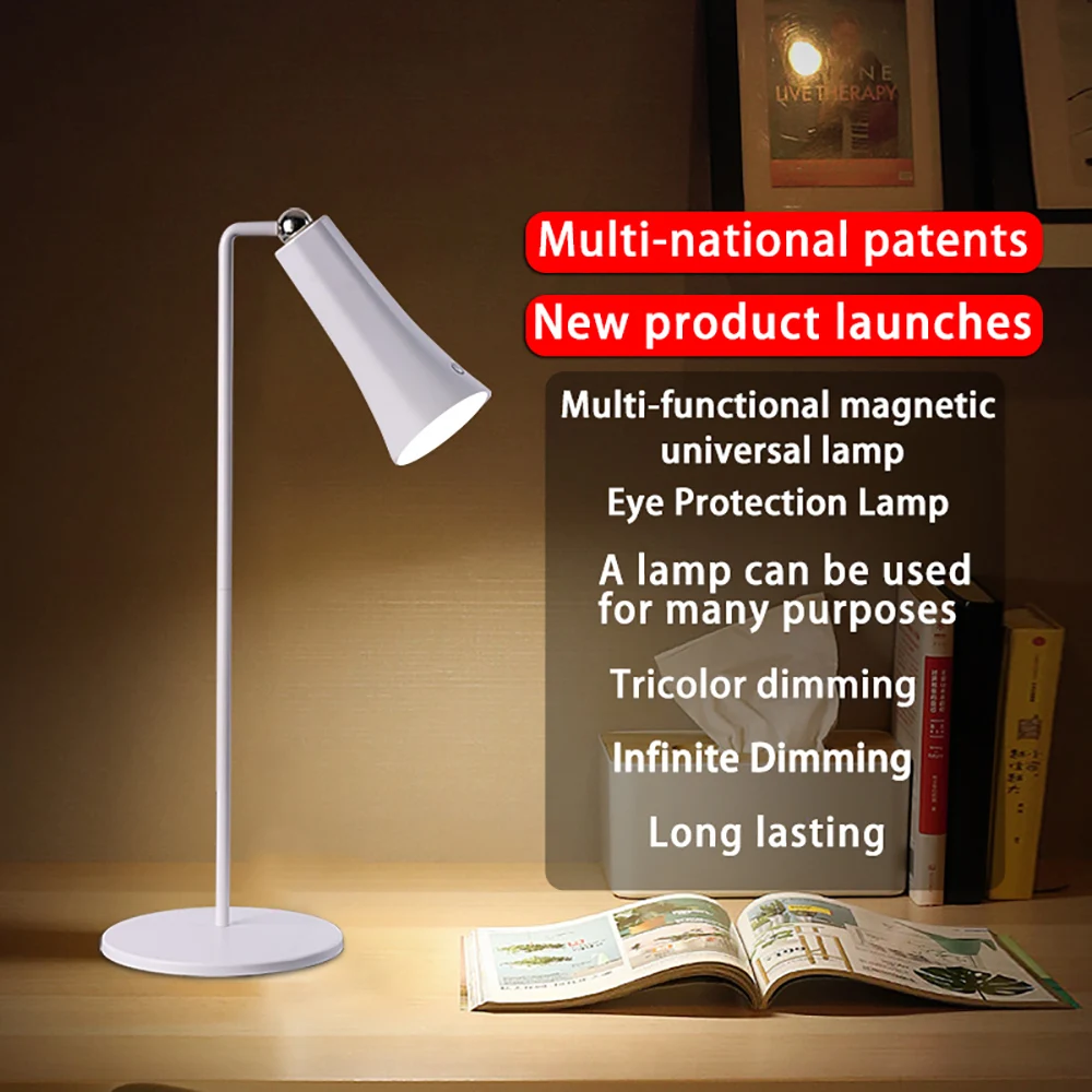 Function Magnetic Wall Lamp Rechargeable And Plug-In Bedside Night Light Student-Specific Reading And Eye Protection Desk Lamp
Function Magnetic Wall Lamp Rechargeable And Plug-In Bedside Night Light Student-Specific Reading And Eye Protection Desk Lamp