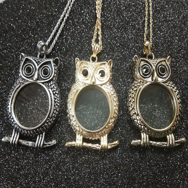 Brand New Design Antique Silver Lucky Owl Fox Animal Pendant Magnifier Magnifing Glass Monocle Necklace
Brand New Design Antique Silver Lucky Owl Fox Animal Pendant Magnifier Magnifing Glass Monocle Necklace