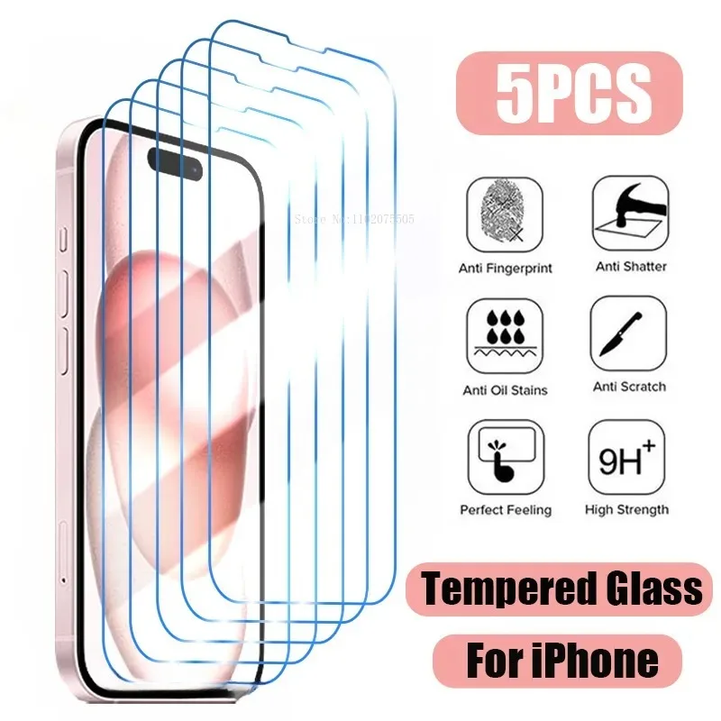 5 шт. закаленное стекло для iPhone 15 14 Pro Max 13 12 Mini 11 Pro Защита экрана для iPhone 14 15 Plus XR XS Max 7 8Plus стекло 
5 шт. закаленное стекло для iPhone 15 14 Pro Max 13 12 Mini 11 Pro Защита экрана для iPhone 14 15 Plus XR XS Max 7 8Plus стекло