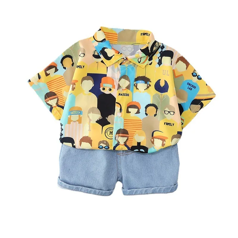 New Summer Baby Boys Clothes Suit Children Printed Shirt Shorts 2Pcs/Sets Toddler Casual Cotton Costume Infant Kids Tracksuits
New Summer Baby Boys Clothes Suit Children Printed Shirt Shorts 2Pcs/Sets Toddler Casual Cotton Costume Infant Kids Tracksuits