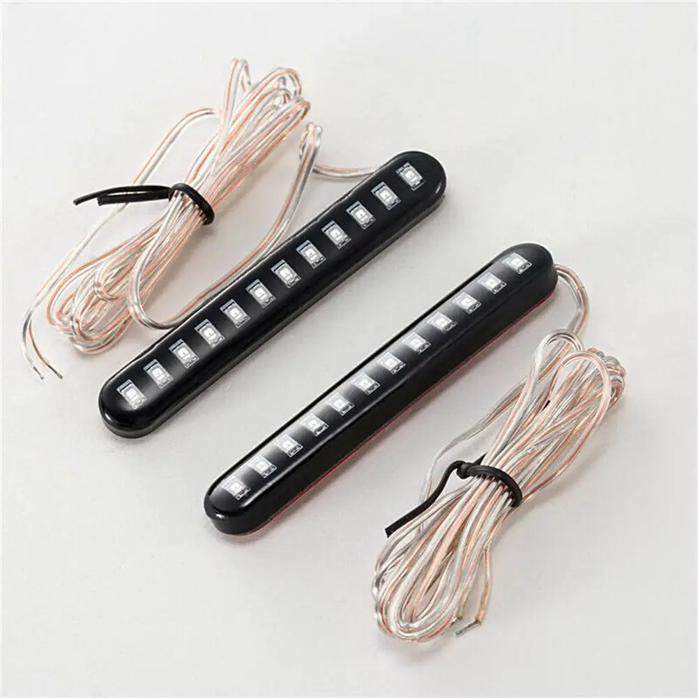 Turn Light Motorcycle Universal 12 LED 2PCS Amber DC 12V Flowing Water License Plate Light Bar Light Strip New
Turn Light Motorcycle Universal 12 LED 2PCS Amber DC 12V Flowing Water License Plate Light Bar Light Strip New