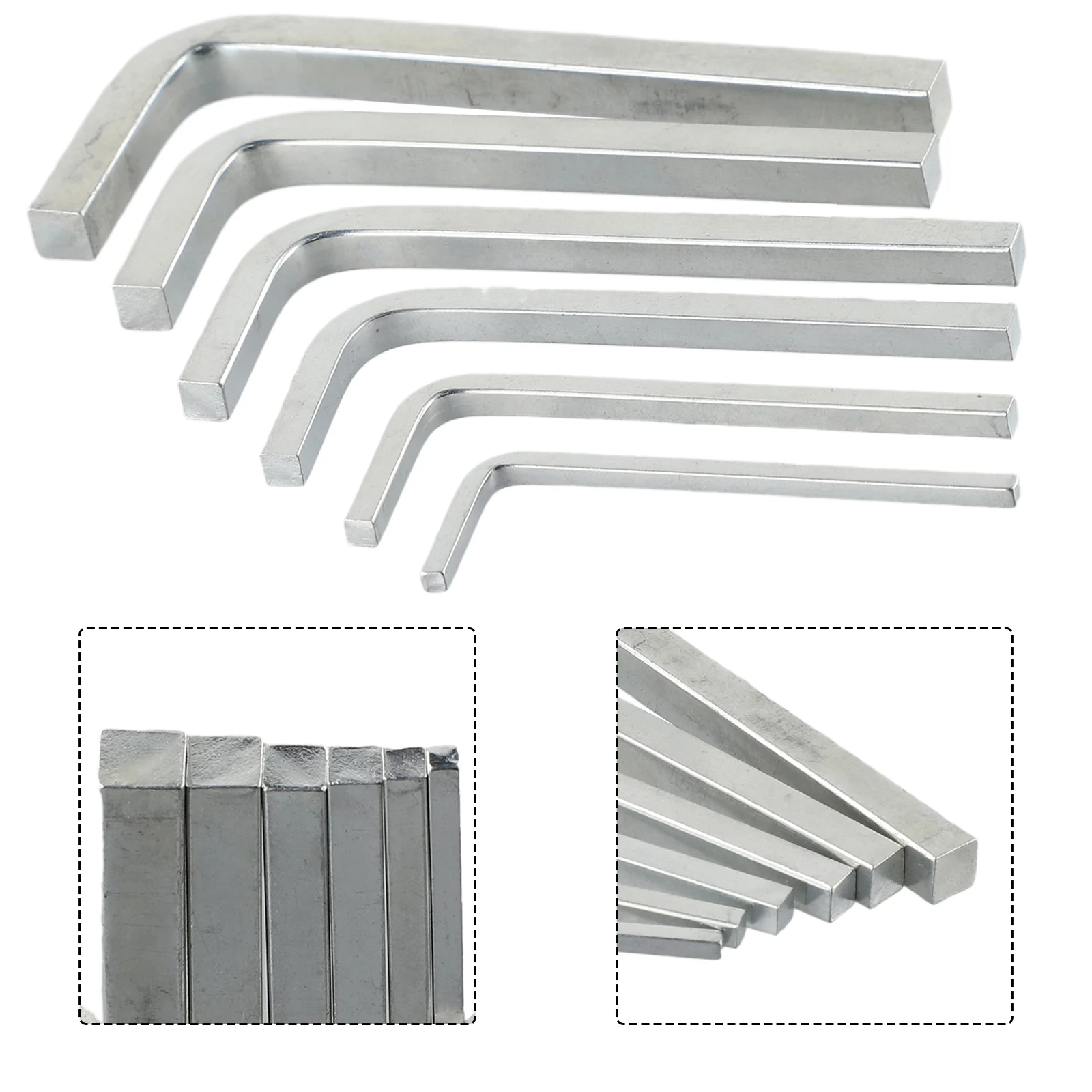 6 Pcs Wrench L Shape Square Head Key 4 Point Spanner Screwdriver Set 3-8mm Silver For Repairing Hand Manual Tools Accessories
6 Pcs Wrench L Shape Square Head Key 4 Point Spanner Screwdriver Set 3-8mm Silver For Repairing Hand Manual Tools Accessories