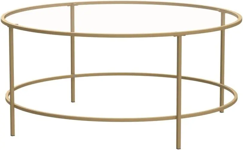 Int Lux Coffee Table Round, Glass / Gold Finish Small coffee table Table top Small end table Tea table Mesas End table for bedro
Int Lux Coffee Table Round, Glass / Gold Finish Small coffee table Table top Small end table Tea table Mesas End table for bedro