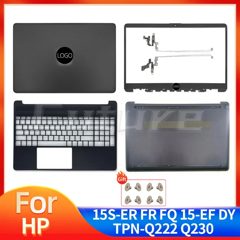 

New For HP 15S-FQ 15S-FR 15S-EQ 15-EF 15-ER 15-DY TPN-Q222 TPN-Q230 LCD Back Cover Bezel Palmrest Botttom Case Black