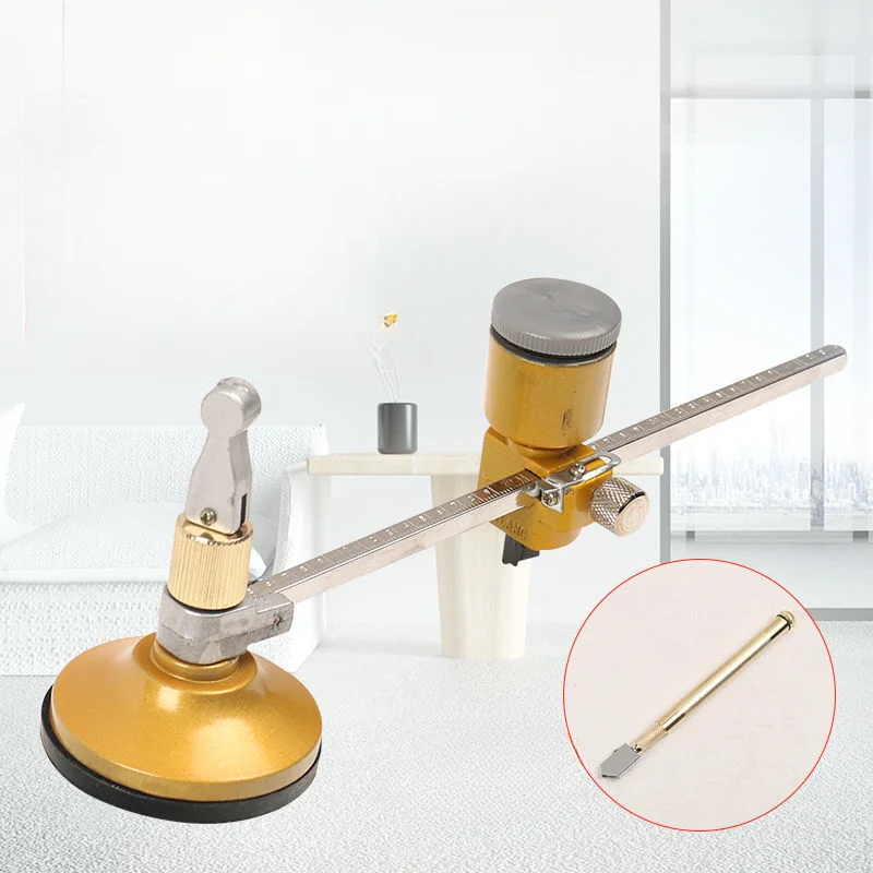 Rotatable Circular Glass Cutter Professional With Round Knob Handle Adjustable Suction Cup Home Aluminum Alloy Easy Use
Rotatable Circular Glass Cutter Professional With Round Knob Handle Adjustable Suction Cup Home Aluminum Alloy Easy Use