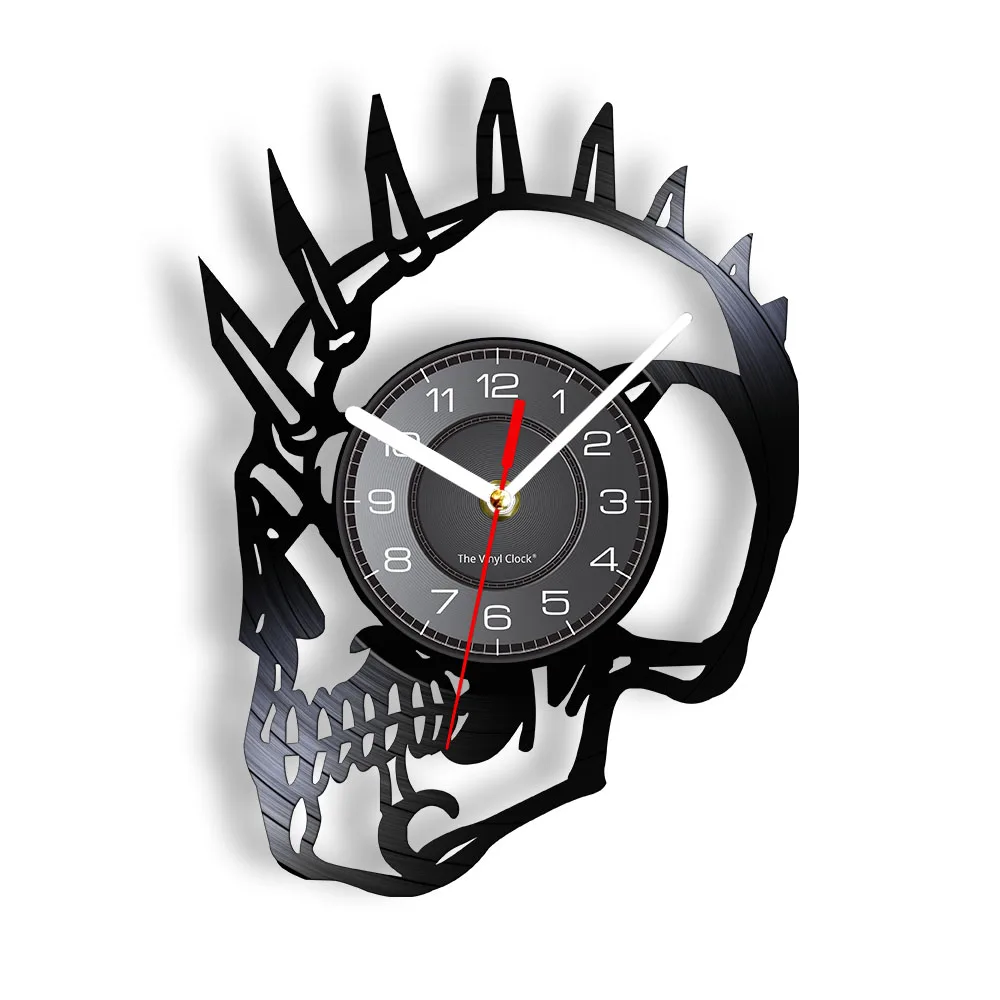 Vintage Rude Dude Punk Skeleton Halloween Horror Decor Mohican Biker Tattoos Scary Skeleton Head Monster Vinyl Record Wall Clock
Vintage Rude Dude Punk Skeleton Halloween Horror Decor Mohican Biker Tattoos Scary Skeleton Head Monster Vinyl Record Wall Clock