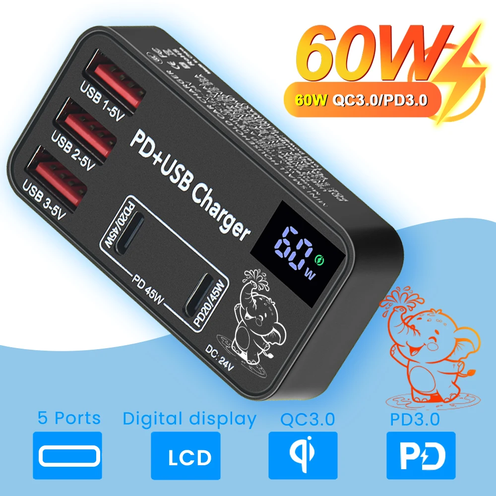 PSDA 2D Mini Version Charging Plug 65W for Pd20w iPhone Xiaomi OPPO Digital Fast Charge USB Charger
PSDA 2D Mini Version Charging Plug 65W for Pd20w iPhone Xiaomi OPPO Digital Fast Charge USB Charger