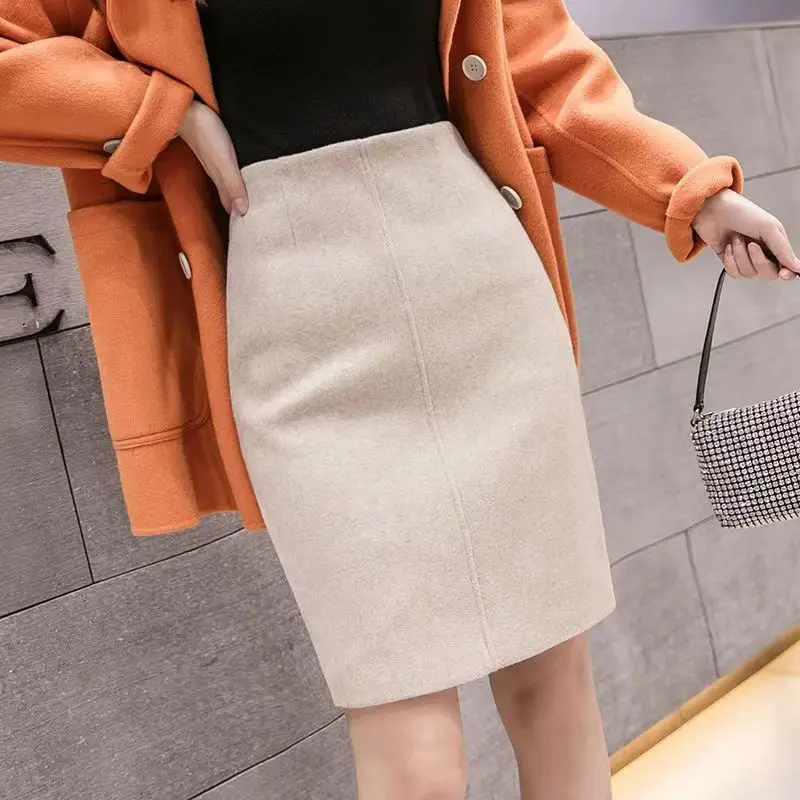 Korean Fashion High Waist A-line Woolen Skirts for Women Vintage Thickening Pleated Skirt Sweatpants Elegant Long Skirt C51
Korean Fashion High Waist A-line Woolen Skirts for Women Vintage Thickening Pleated Skirt Sweatpants Elegant Long Skirt C51