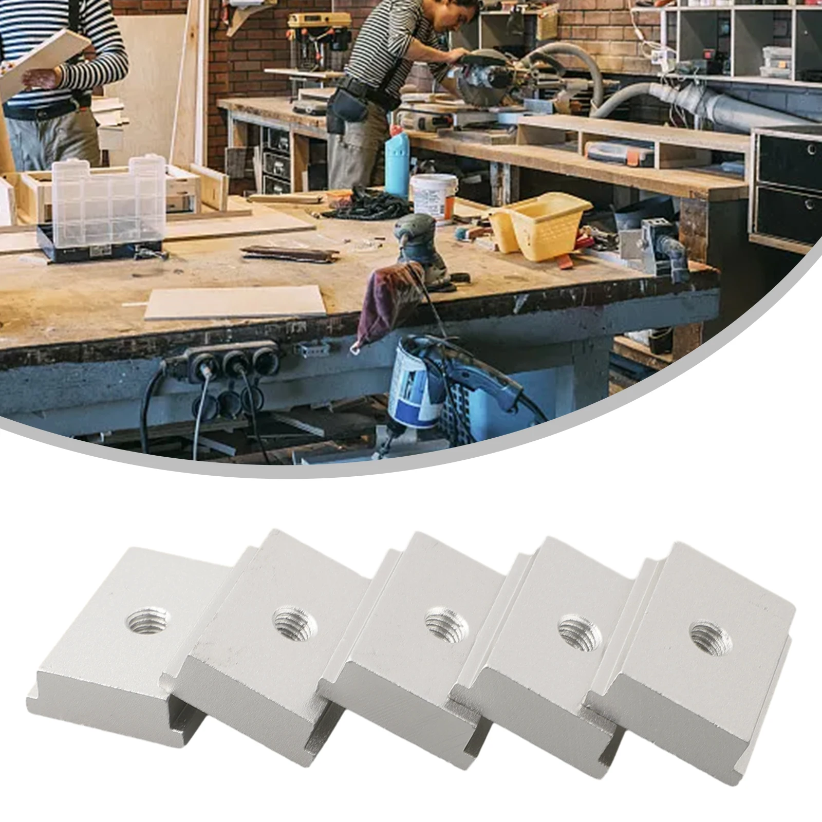 5PCS T-track Slider M6/M8 Aluminum Alloy For Woodworking Tool Table Saw Table Drill T Slot Nut Tool Accessories
5PCS T-track Slider M6/M8 Aluminum Alloy For Woodworking Tool Table Saw Table Drill T Slot Nut Tool Accessories