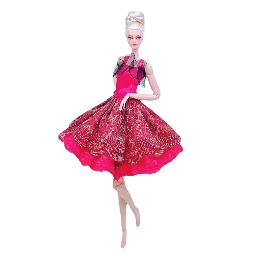 Red Lace Ballet Dress 11.5" Doll Clothes For Barbie Outfits For Barbie Dolls Accessories Short Evening Gown Kids & Baby Toy 1/6
Red Lace Ballet Dress 11.5" Doll Clothes For Barbie Outfits For Barbie Dolls Accessories Short Evening Gown Kids & Baby Toy 1/6