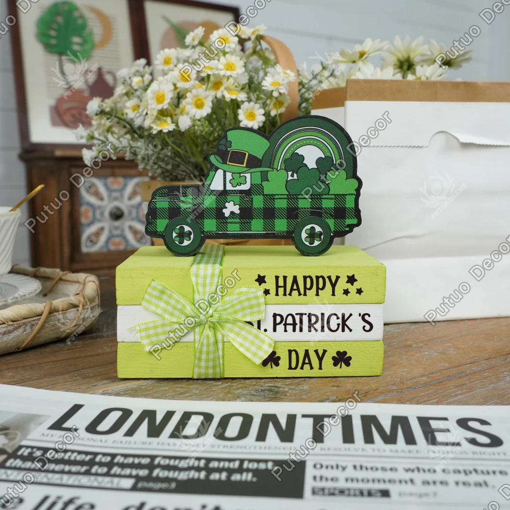 Putuo Decor 4pc Shamrock Truck Wooden Sign Table Decor, Desktop Decoration for Home Farmhouse Cafe Club, St. Patrick's Day Gifts
Putuo Decor 4pc Shamrock Truck Wooden Sign Table Decor, Desktop Decoration for Home Farmhouse Cafe Club, St. Patrick's Day Gifts