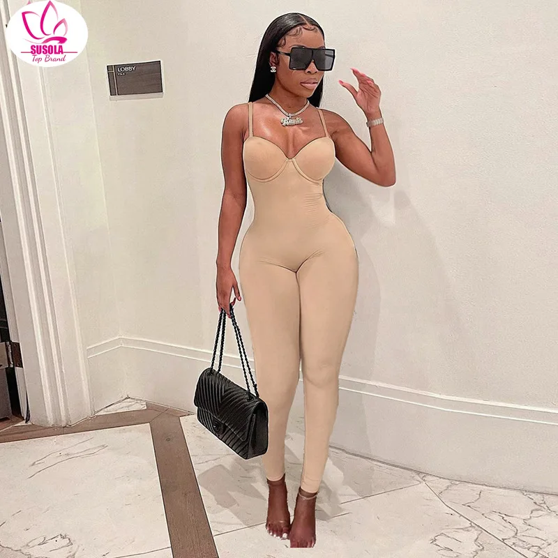 SUSOLA Women White For Jumpsuit Sleeveless Rompers Womens Jumpsuits Backless Cami Strap One Piece Outfits Black Bodycon Jumpsuit
SUSOLA Women White For Jumpsuit Sleeveless Rompers Womens Jumpsuits Backless Cami Strap One Piece Outfits Black Bodycon Jumpsuit