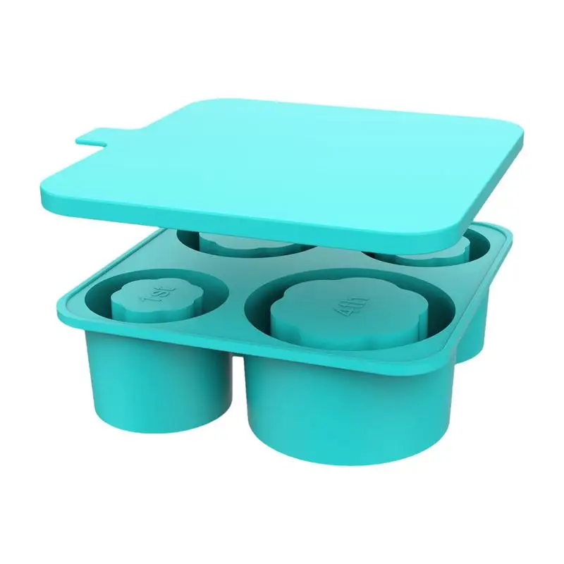 4 Hole Ice Cube Trays For Freezer Food Grade Ice Holder Secure Lid Silicone Mold Innovative Versatile Freezer ice Cube Tray
4 Hole Ice Cube Trays For Freezer Food Grade Ice Holder Secure Lid Silicone Mold Innovative Versatile Freezer ice Cube Tray
