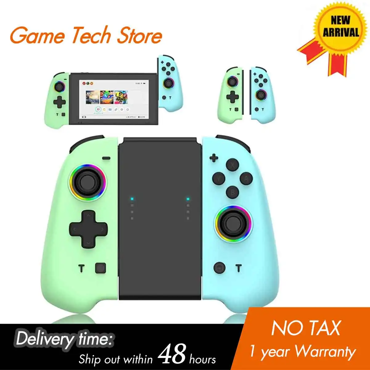 Контроллер переключателя Joypad с поддержкой турбо, регулируемая вибрация светодиодный светильник ка с рукояткой, контроллер джойпада для переключателя
Контроллер переключателя Joypad с поддержкой турбо, регулируемая вибрация светодиодный светильник ка с рукояткой, контроллер джойпада для переключателя