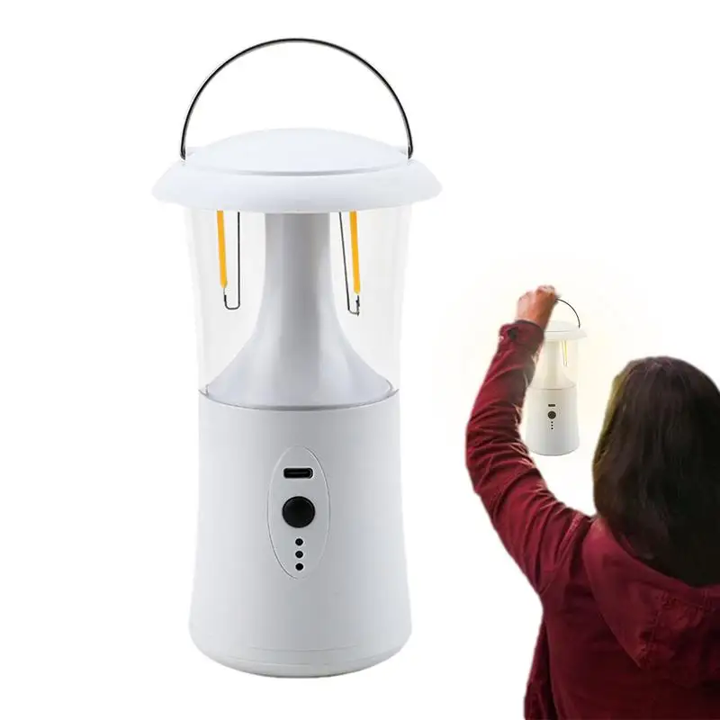 

Rechargeable Camping Lantern LED Tent Light With Handle Survival Lantern Outdoor Tent Light For Patio Survival Camping