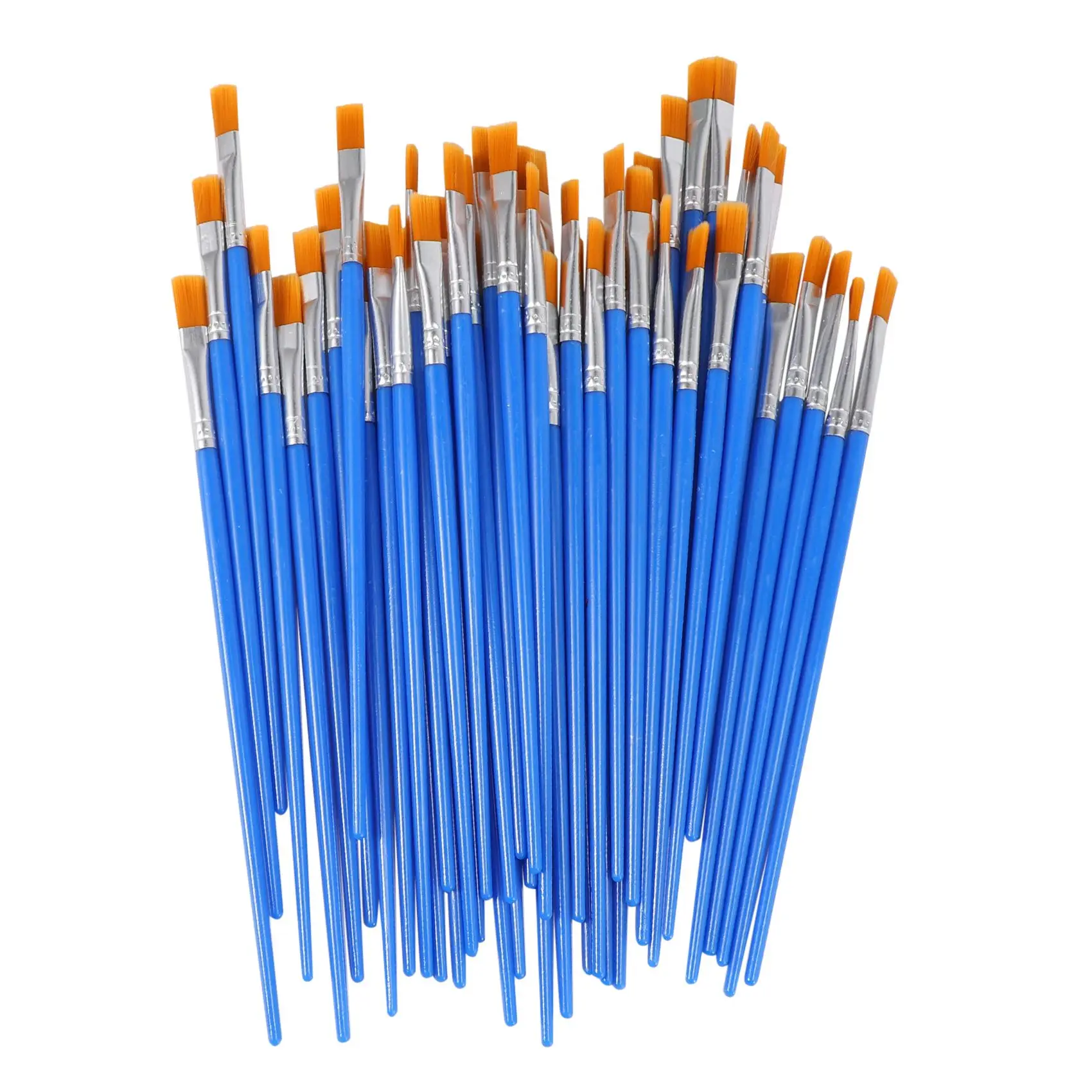 Paint Brushes Set 50 Pcs Kids Nylon Flat Hair Small Oil Watercolor Artist Painting Kits Bulk for Children 
Paint Brushes Set 50 Pcs Kids Nylon Flat Hair Small Oil Watercolor Artist Painting Kits Bulk for Children