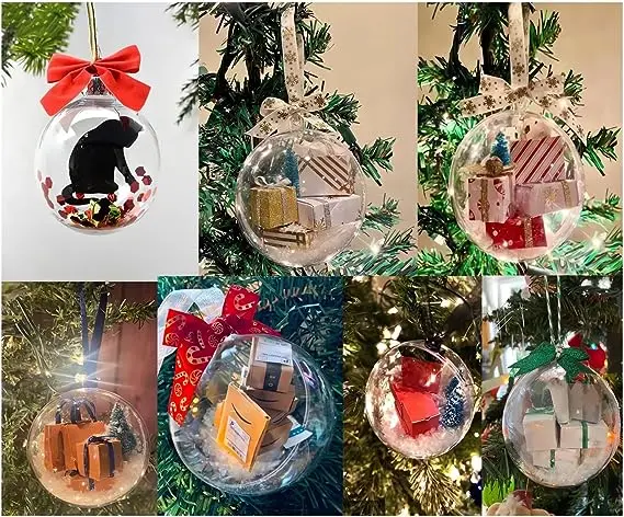 Christmas Tree Decoration Pendant Hanging Transparent Christmas Balls Gift Ornaments Holiday Party Scene Decoration Supplies
Christmas Tree Decoration Pendant Hanging Transparent Christmas Balls Gift Ornaments Holiday Party Scene Decoration Supplies