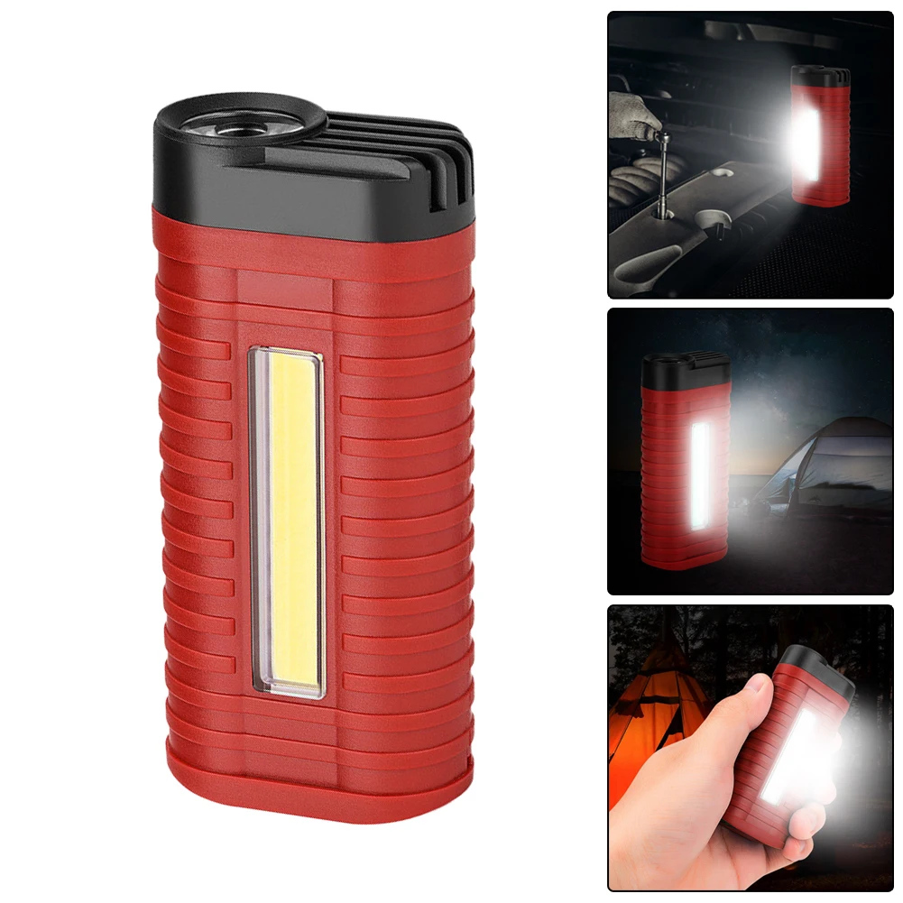 High Quality USB Rechargeable Work Light With COB And LED Flashlight Modes Plastic Red 9.5*4.5*3cm Camping Equipment
High Quality USB Rechargeable Work Light With COB And LED Flashlight Modes Plastic Red 9.5*4.5*3cm Camping Equipment