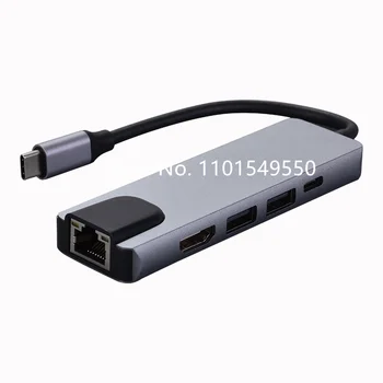 유형 C-USB-C 3.0 2.0 4K HDMI 호환 어댑터 허브 도크 MacBook Samsung S20 Dex for Xiaomi 10 PS5 OPPO Find X3 HDTV