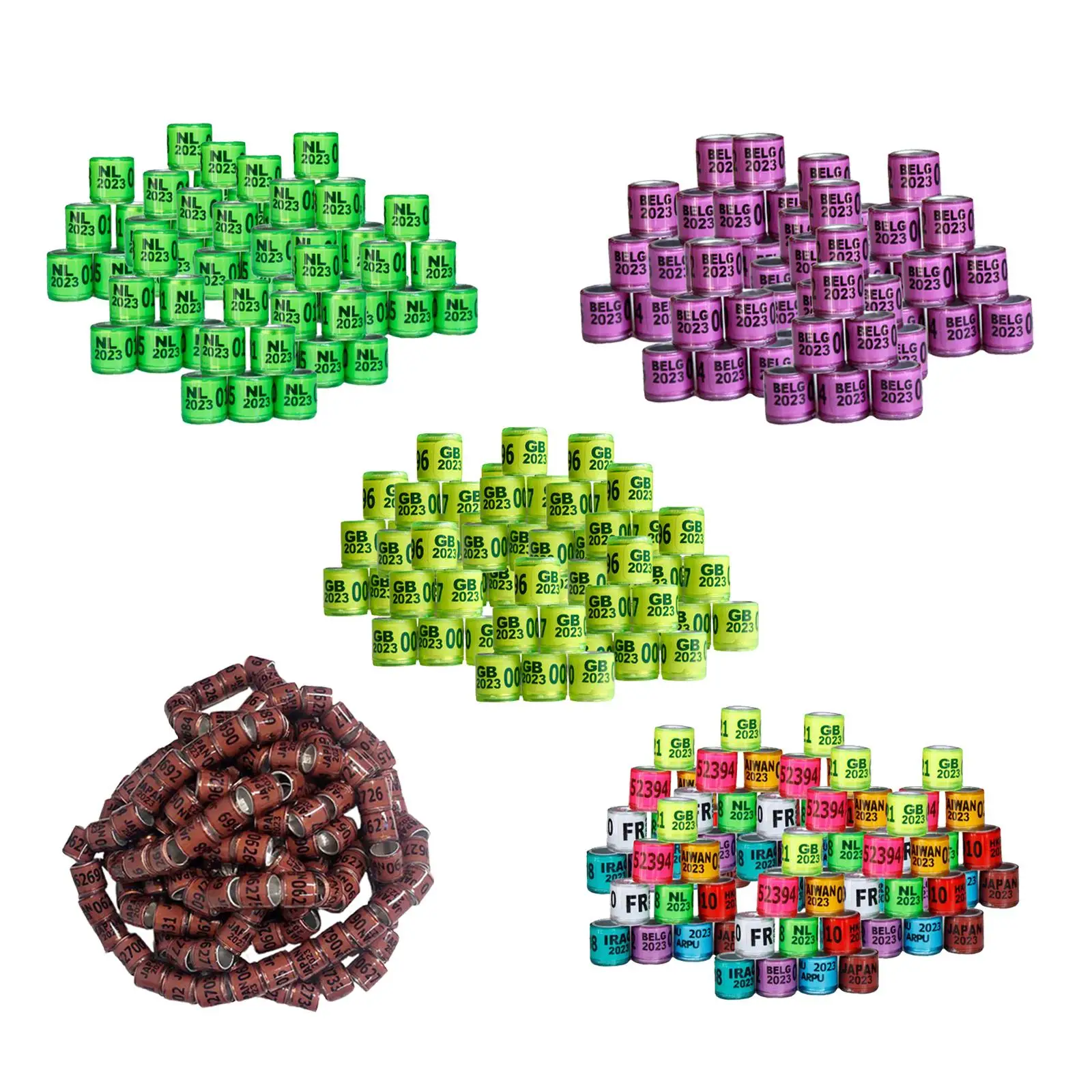 Dove Foot Bands Bird with Number Lightweight Pigeon Rings Dove Band for Most Adult Birds Duck Small Poultry Bantam Finch Parrot
Dove Foot Bands Bird with Number Lightweight Pigeon Rings Dove Band for Most Adult Birds Duck Small Poultry Bantam Finch Parrot