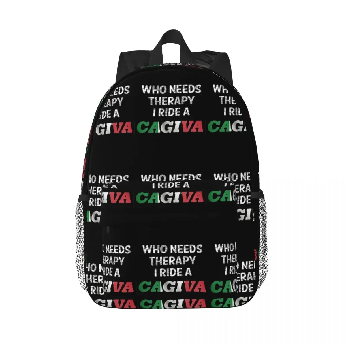 

Who Needs Therapy, I Ride A Cagiva Backpacks Boys Girls Bookbag Casual Children School Bags Laptop Rucksack Shoulder Bag