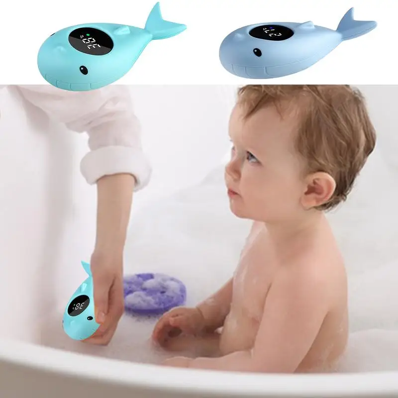 

Whale Shaped Bath Temperature Meter Baby Bath Thermometer Easy Read Tub Floating Toy Water Temperature Bathroom Shower Toy