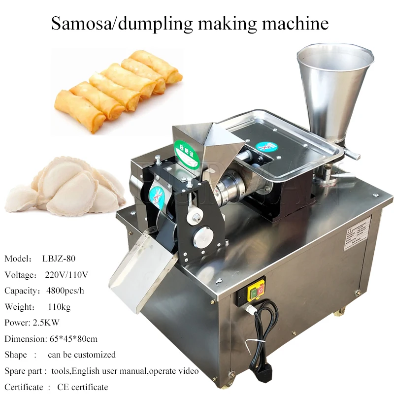 Automatic Dumpling Machine Commercial Samosa Pelmeni Ravioli Spring Roll Large Big Empanada Making Machine
Automatic Dumpling Machine Commercial Samosa Pelmeni Ravioli Spring Roll Large Big Empanada Making Machine