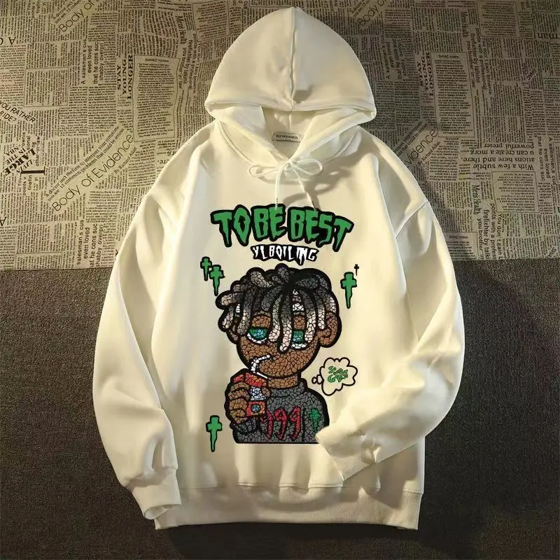 2023 Autumn and Winter Couple Hip Hop Personalized Cartoon Printed Hooded Sweater for Men and Women Casual Long Sleeve Top y2k
2023 Autumn and Winter Couple Hip Hop Personalized Cartoon Printed Hooded Sweater for Men and Women Casual Long Sleeve Top y2k