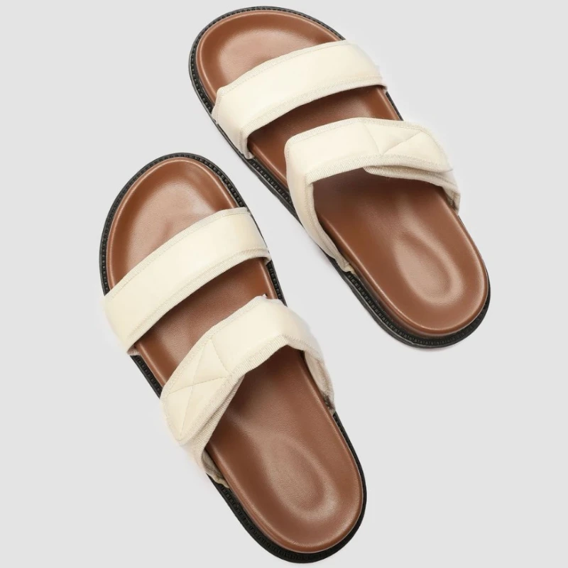 Fashion Round Toe Soft Sole Platform Sandal Women Open Toe Narrow Band Flat Sandals Summer Comfort 35-43 Large Size Beach Shoes 27 S78e3288ecfaa4a7ebbad99fcd347b3baF
