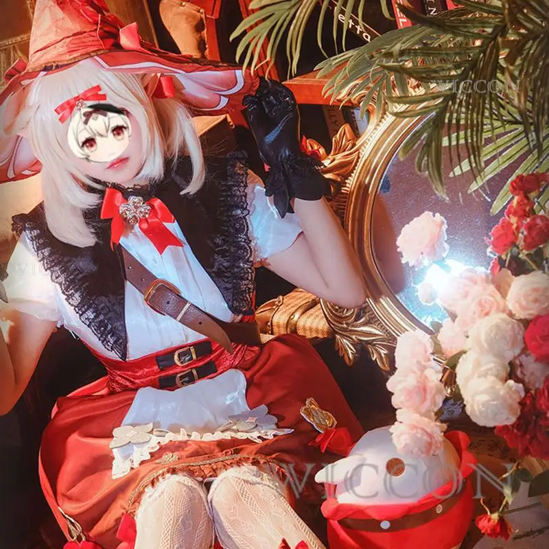 Genshin Impact Klee Cosplay Costume Wig Little Witch New Skin Cosplay Red Cute Lolita Dress Hat Bag Kawaii Halloween Outfits
Genshin Impact Klee Cosplay Costume Wig Little Witch New Skin Cosplay Red Cute Lolita Dress Hat Bag Kawaii Halloween Outfits