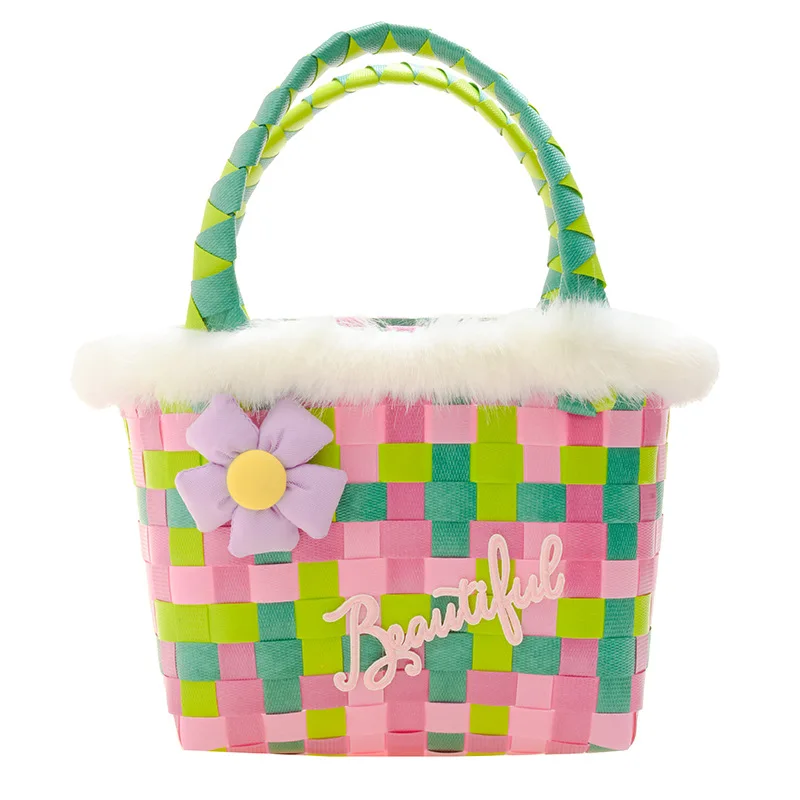 Summer Kids Macrame Handbag Mini Purse Toddler Baby Girls Cute Floral Woven Basket Children Princess Colorful Beach Tote Bag
Summer Kids Macrame Handbag Mini Purse Toddler Baby Girls Cute Floral Woven Basket Children Princess Colorful Beach Tote Bag
