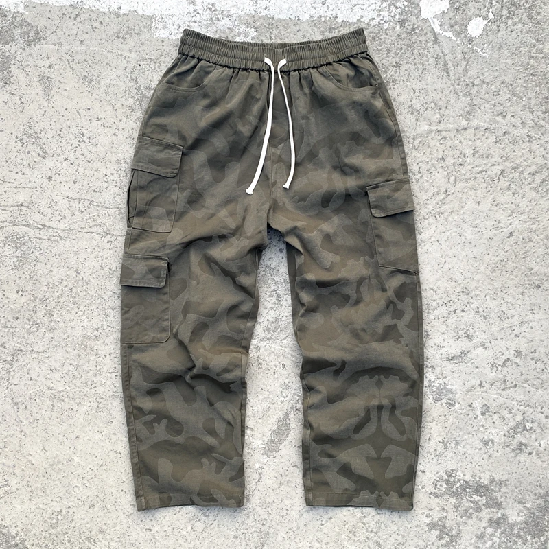 American Style High Street Camouflage Work Attire, Old Drawstring Straight Casual Pants, Trendy Couple Oversize Loose Fit Large
American Style High Street Camouflage Work Attire, Old Drawstring Straight Casual Pants, Trendy Couple Oversize Loose Fit Large