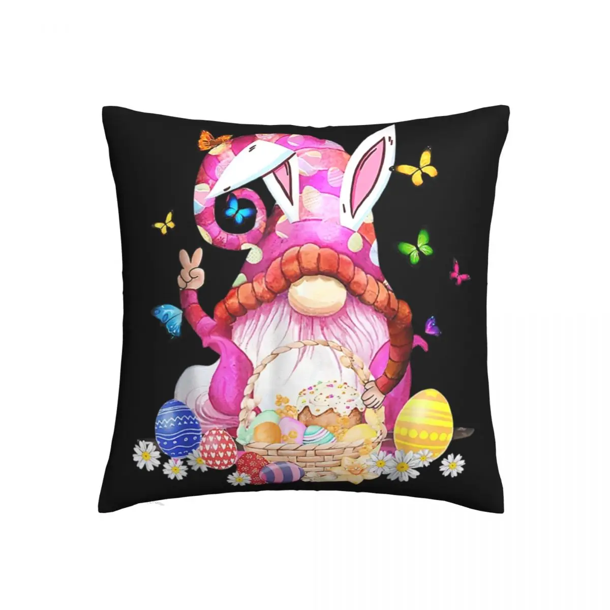 Happy Easter Bunny Gnome Pillowcase Polyester Cushion Cover Decoration Rabbit Eggs Throw Pillow Case Cover Home Square 40*40cm
Happy Easter Bunny Gnome Pillowcase Polyester Cushion Cover Decoration Rabbit Eggs Throw Pillow Case Cover Home Square 40*40cm