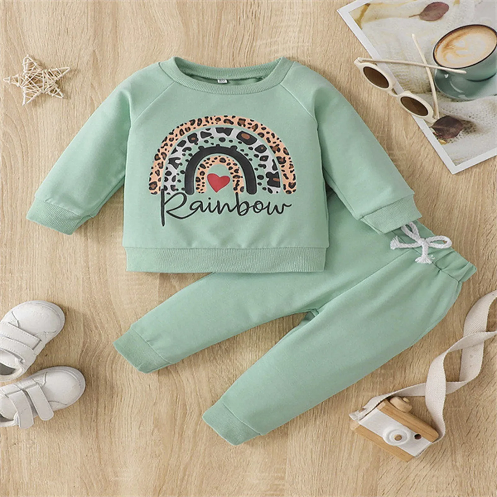1-5 Years Toddler Infant Baby Boys Clothes Sets Unisex Spring Autumn Long Sleeve Pullovers+Pants Sets 2pcs Rainbow Print Outfits
1-5 Years Toddler Infant Baby Boys Clothes Sets Unisex Spring Autumn Long Sleeve Pullovers+Pants Sets 2pcs Rainbow Print Outfits