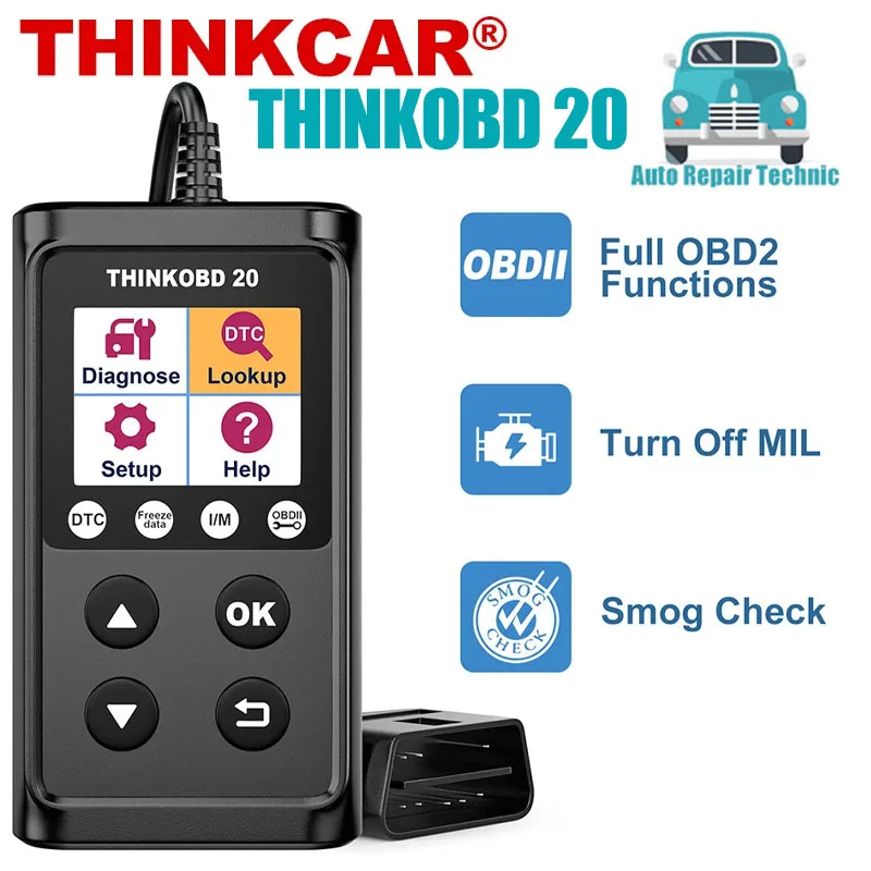 THINKCAR THINKOBD 20 Car Diagnostic Enhanced OBD2 Code Reader Engine Check EVAP System Sensor Test Auto Scanner ELM327 CR3001
THINKCAR THINKOBD 20 Car Diagnostic Enhanced OBD2 Code Reader Engine Check EVAP System Sensor Test Auto Scanner ELM327 CR3001